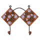 Brown Ceramic Floral Tile Hook Online